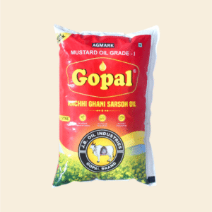 Gopal Mustard Oil – 1L Pouch | Pure & Natural