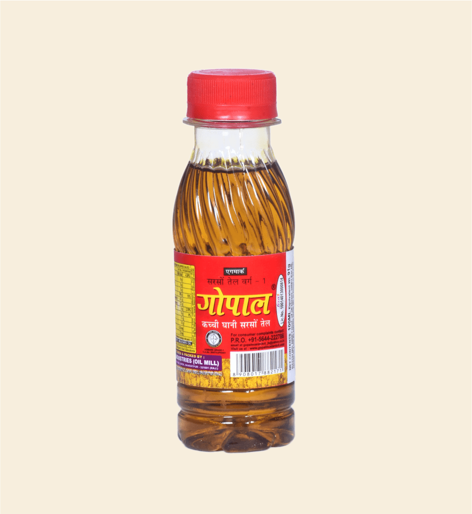 Gopal Mustard Oil – 100 ml Bottle | Pure & Natural