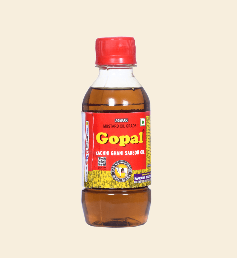 Gopal Mustard Oil – 200 ml Bottle | Pure & Natural
